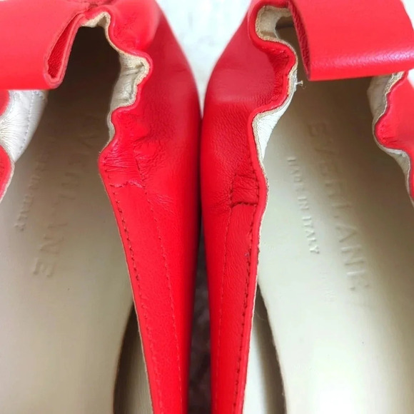 Everlane The Italian Leather Day Heel Red sz 6 - Picture 11 of 11